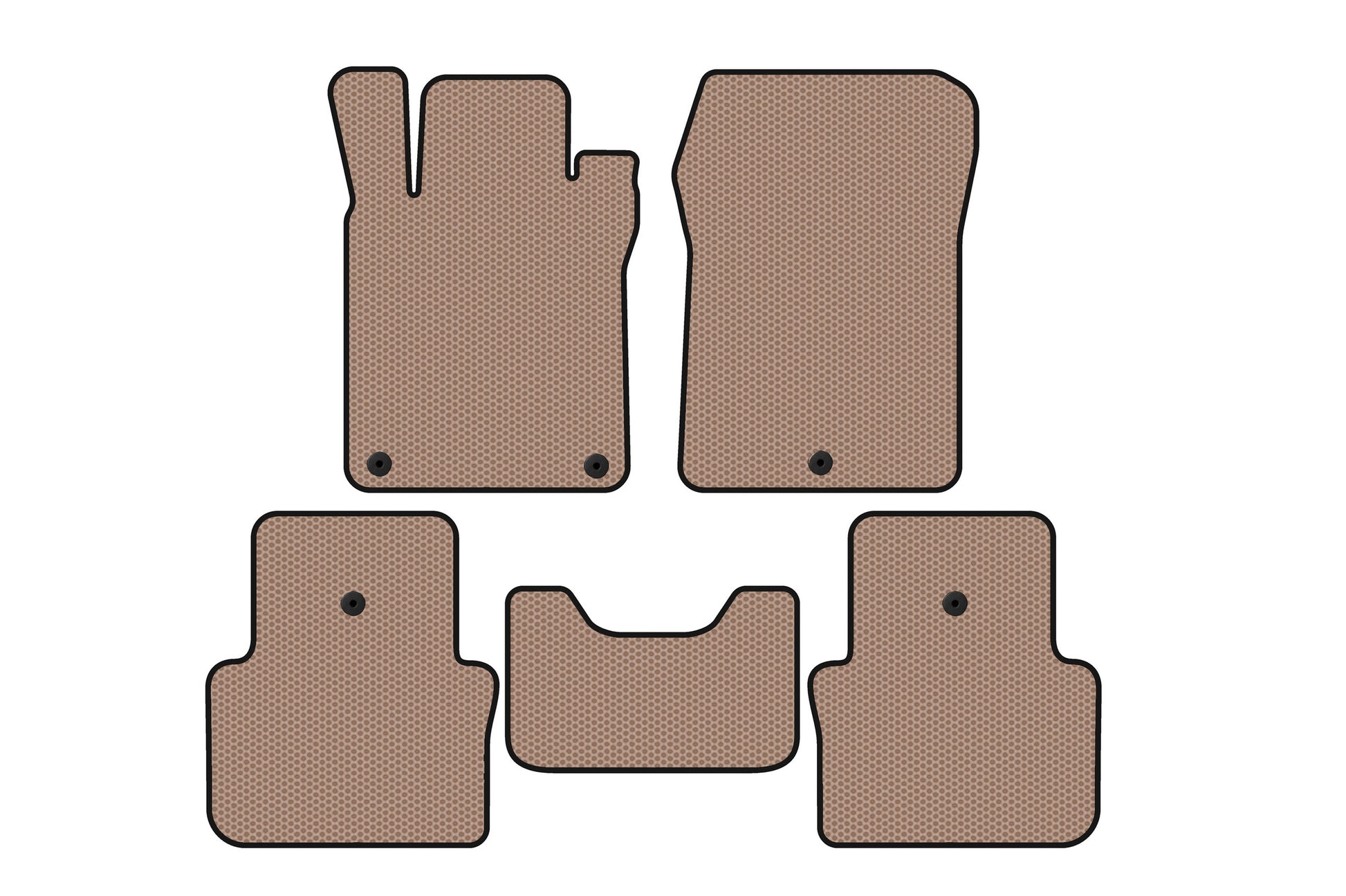 Rubber floor mats Carsuit (SD, beige) for Acura TLX 2014-2020 - image 1