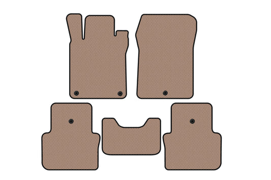 Rubber floor mats Carsuit (SD, beige) for Acura TLX 2014-2020 - image 1