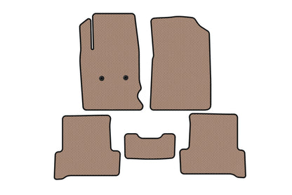 Rubber Floor Mats Carsuit (Beige) for Chevrolet Colorado 2012–2022 2012-2022 - image 1