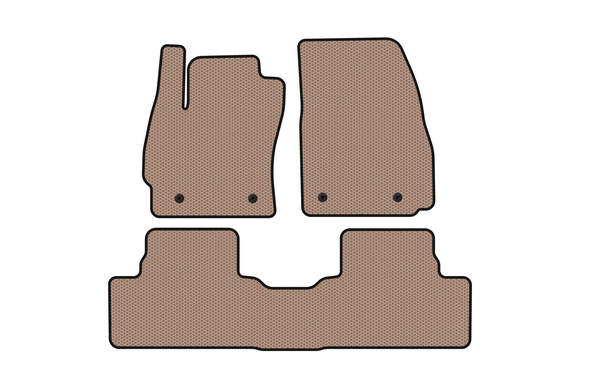 Rubber floor mats Carsuit (2 rows, beige) for Mazda 5 2010-2018 - image 1
