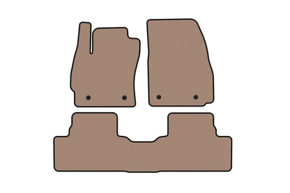 Rubber floor mats Carsuit (2 rows, beige) for Mazda 5 2010-2018 - image 1