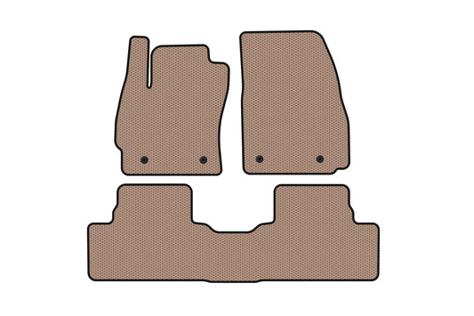 Rubber floor mats Carsuit (2 rows, beige) for Mazda 5 2010-2018 - image 1