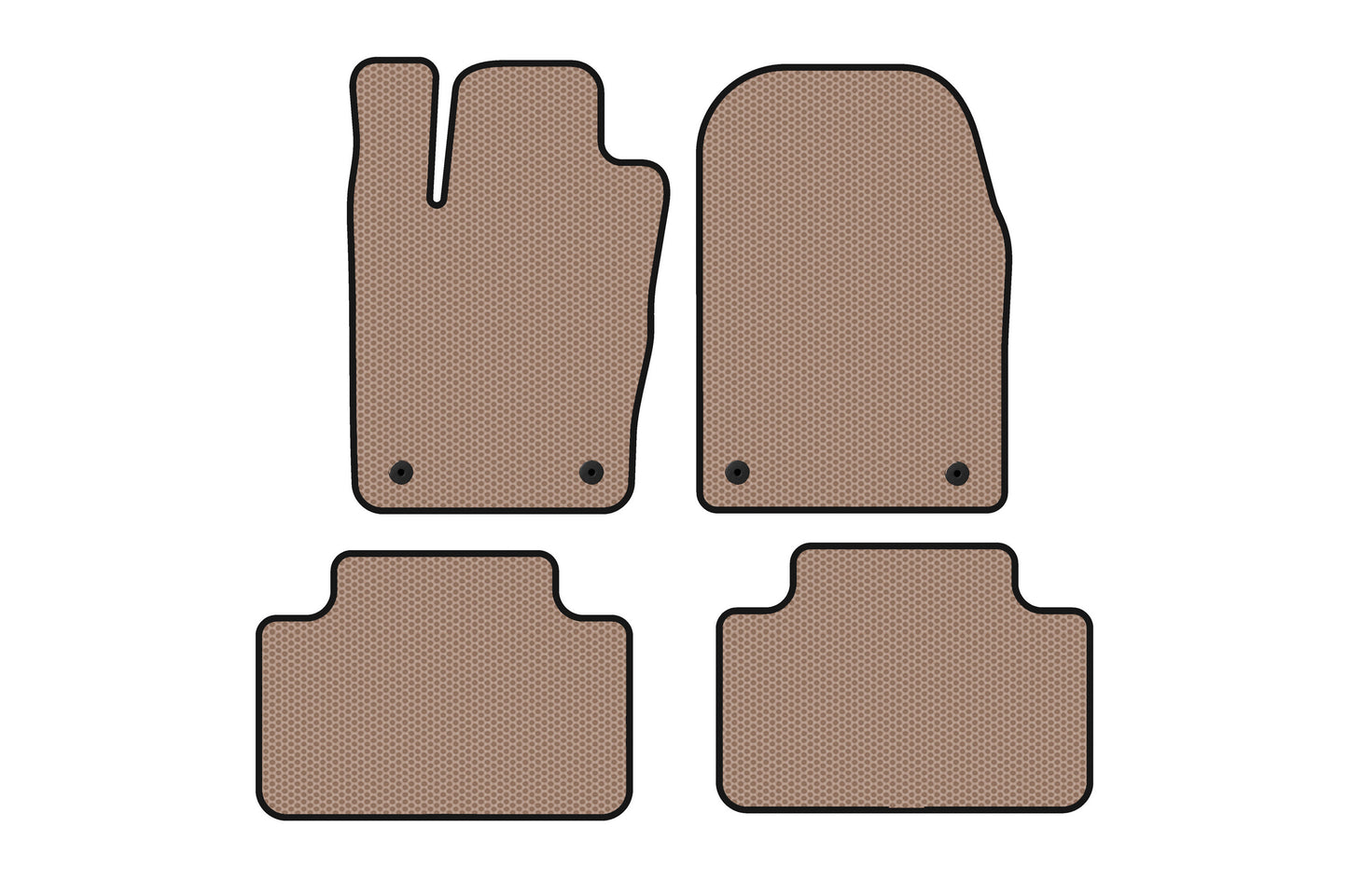 Rubber Floor Mats Carsuit (Beige) for Dodge Durango 2010- - image 1