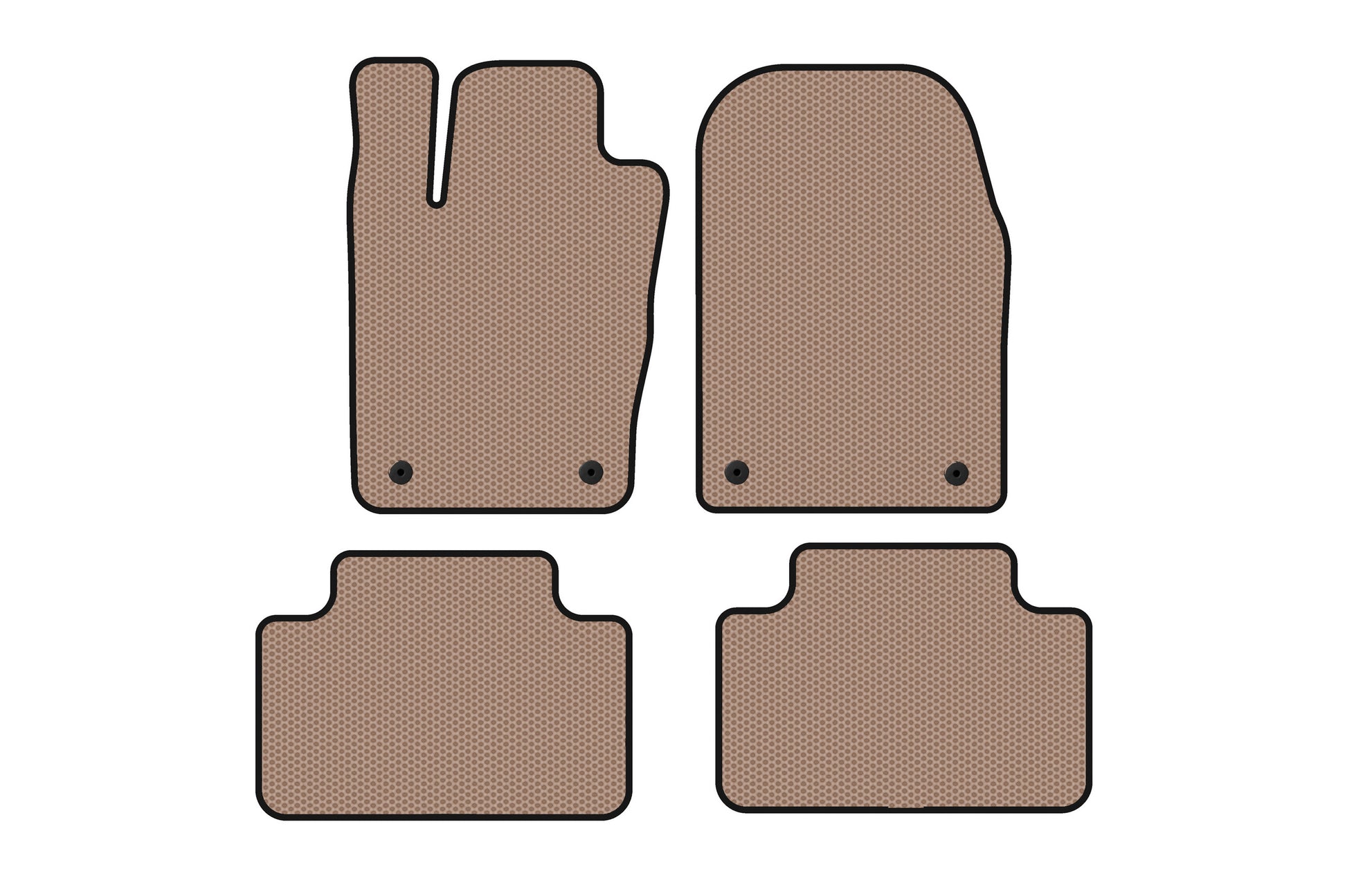 Rubber Floor Mats Carsuit (Beige) for Dodge Durango 2010- - image 1