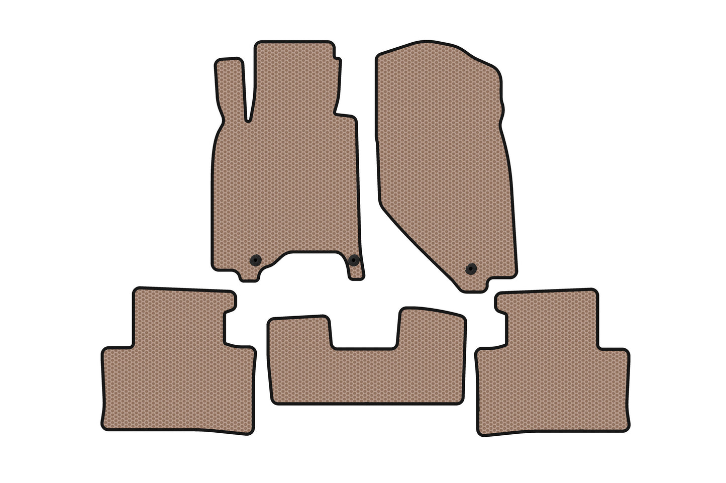 Rubber floor mats Carsuit (G37 X, SD, beige) for Infiniti G25/G35/37 (V36/CV36) 2006-2015 - image 1