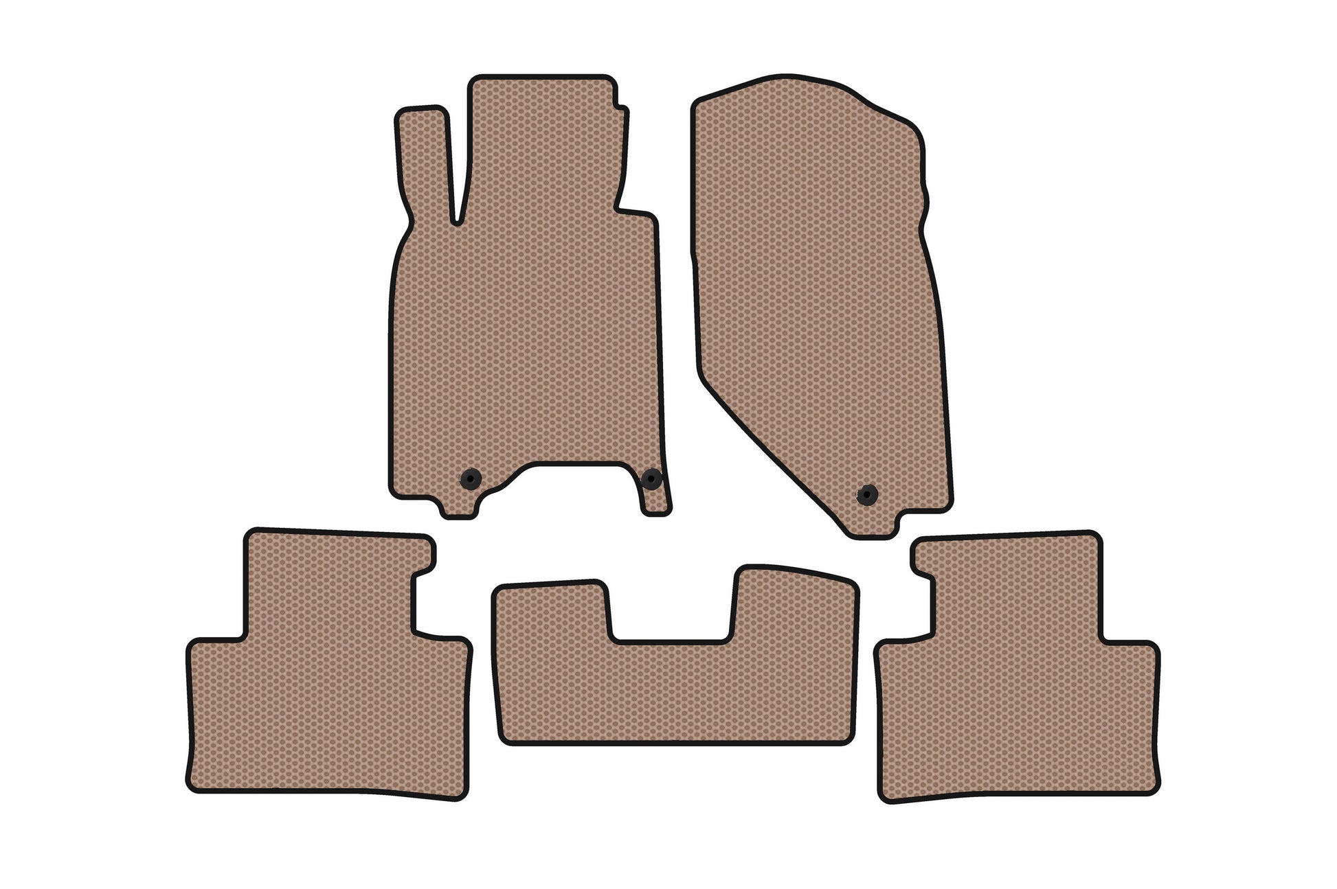 Rubber floor mats Carsuit (G37 X, SD, beige) for Infiniti G25/G35/37 (V36/CV36) 2006-2015 - image 1