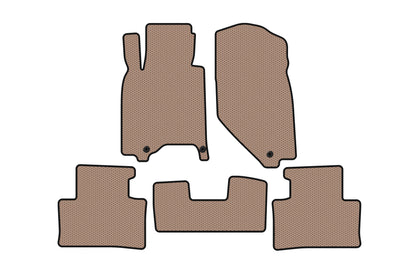 Rubber floor mats Carsuit (G37 X, SD, beige) for Infiniti G25/G35/37 (V36/CV36) 2006-2015 - image 1