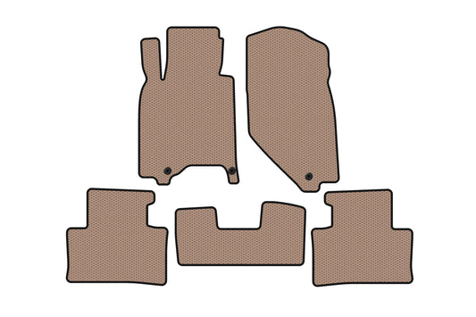 Rubber floor mats Carsuit (G37 X, SD, beige) for Infiniti G25/G35/37 (V36/CV36) 2006-2015 - image 1