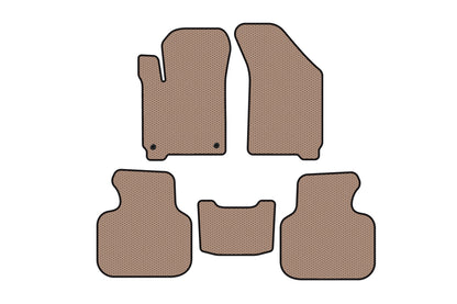Rubber floor mats Carsuit (2008-2011, beige) for Dodge Journey 2008-2020 - image 1