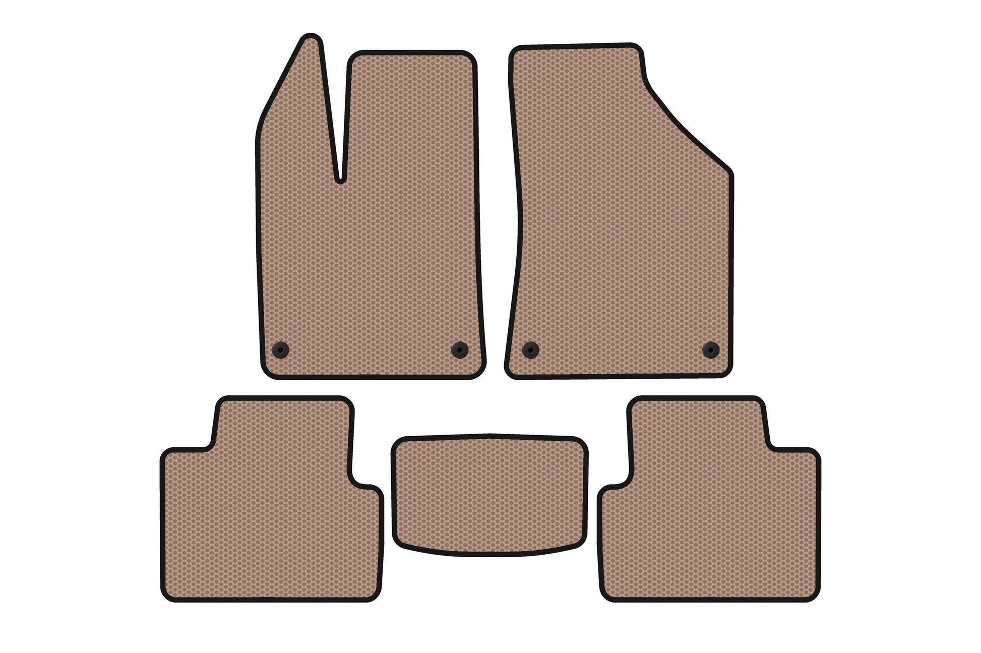 Rubber Floor Mats Carsuit (Beige) for Chrysler 200 I 2010-2014 - image 1