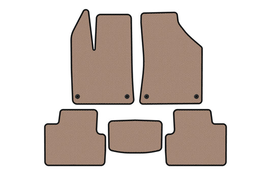 Rubber Floor Mats Carsuit (Beige) for Chrysler 200 I 2010-2014 - image 1