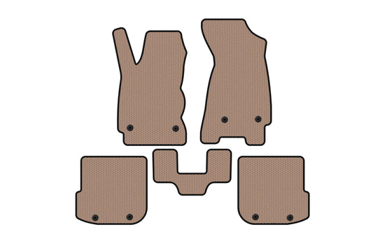 Rubber floor mats Carsuit (Avant, beige) for Audi A4 B5 1994-2001 - image 1