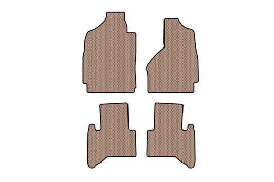 Rubber floor mats Carsuit (2002-2009, beige) for Dodge RAM (DR/DH/D1/DC/DM) 2002–2009 - image 1
