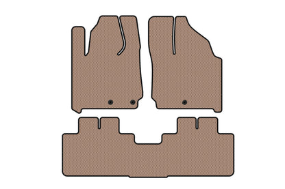 Rubber Floor Mats Carsuit (beige) for Cadillac SRX 2010-2016 - image 1