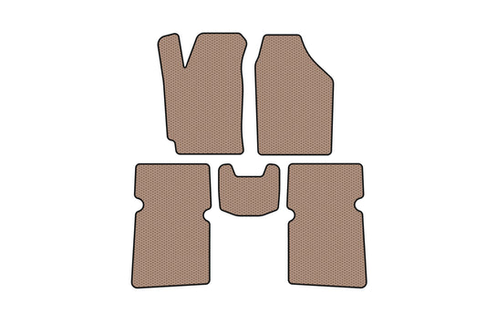 Rubber floor mats Carsuit (SD, beige) for JAC J5 2011-2019 - image 1
