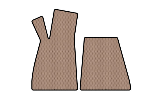 Rubber Floor Mats Carsuit (Roadster, Beige) for Smart 1998-2007 - image 1