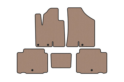 Rubber Floor Mats Carsuit (Beige) for Hyundai IX55 2007-2012 - image 1