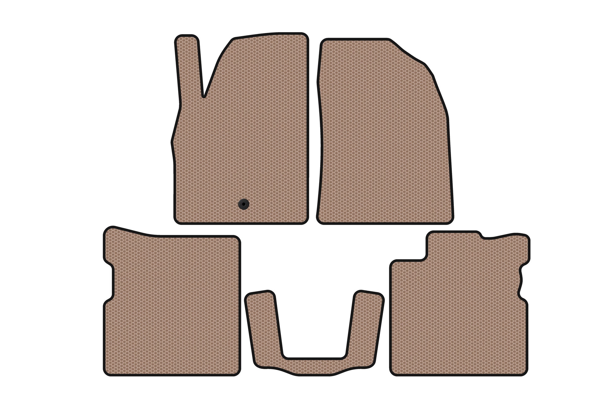 Rubber Floor Mats Carsuit (Beige) for Chevrolet HHR 2005-2011 - image 1