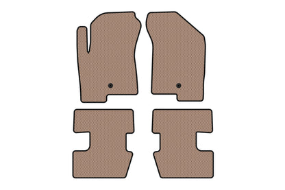Rubber floor mats Carsuit (2011-2016, beige) for Jeep Compass 2006-2016 - image 1