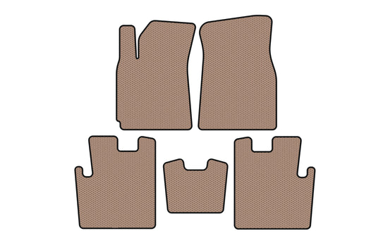 Rubber floor mats Carsuit (2009-2013, beige) for Chery Tiggo 1 2005-2016 - image 1