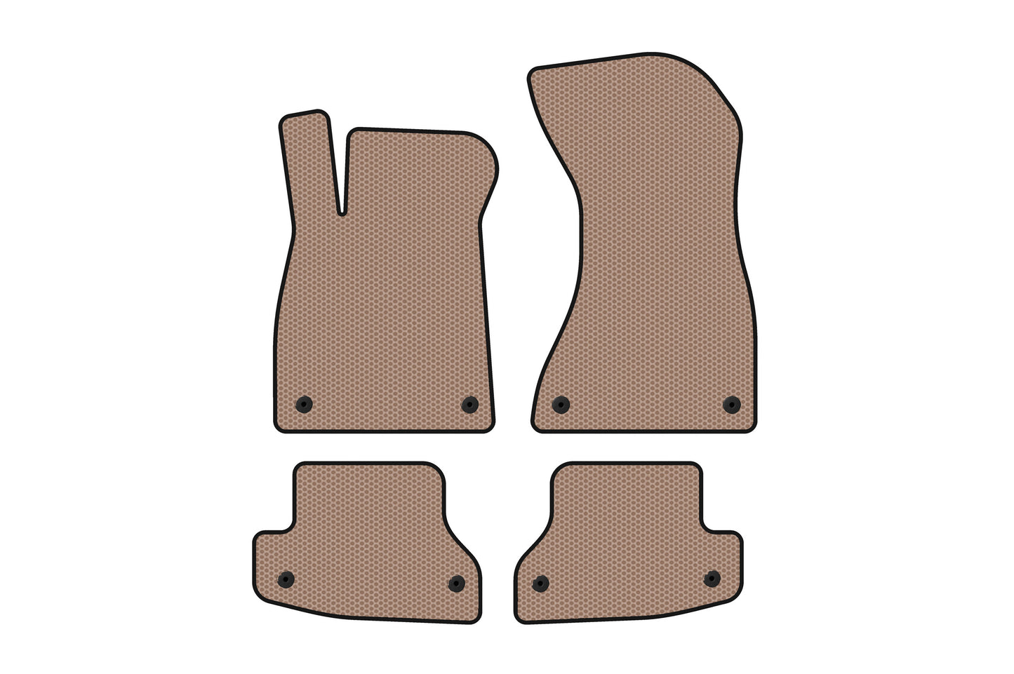 Rubber floor mats Carsuit (Coupe, beige) for Audi A5 2016-2025 - image 1