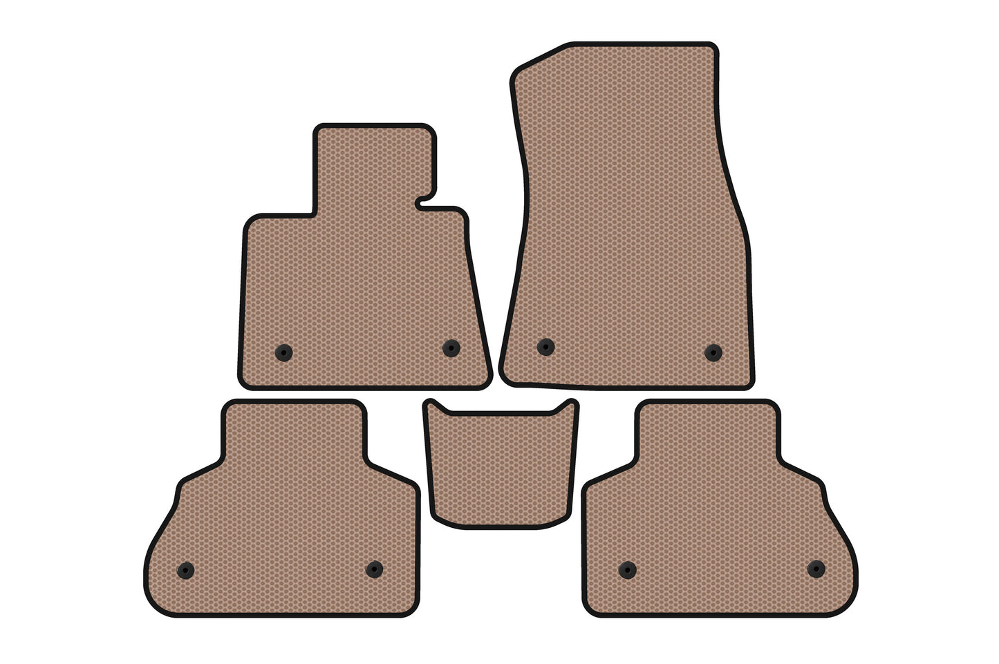 Rubber Floor Mats Carsuit (Beige) for BMW X5 G05 2019–2026 - image 1