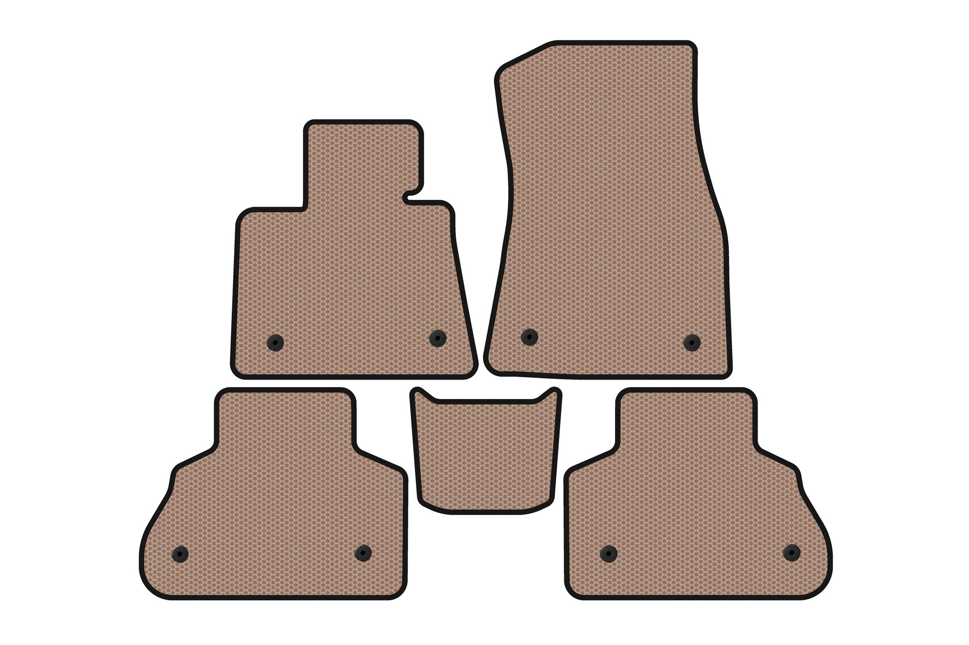Rubber Floor Mats Carsuit (Beige) for BMW X5 G05 2019–2026 - image 1