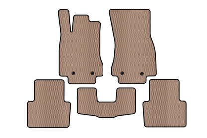 Rubber Floor Mats Carsuit (Beige) for Jaguar XF 2009-2016 - image 1