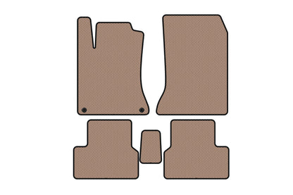 Rubber Floor Mats Carsuit (2011-2014, Beige) for Mercedes B-class W246 2011-2018 - image 1