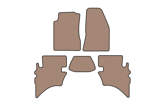 Rubber Floor Mats Carsuit (Beige) for Ford Ranger 2002-2006 - image 1