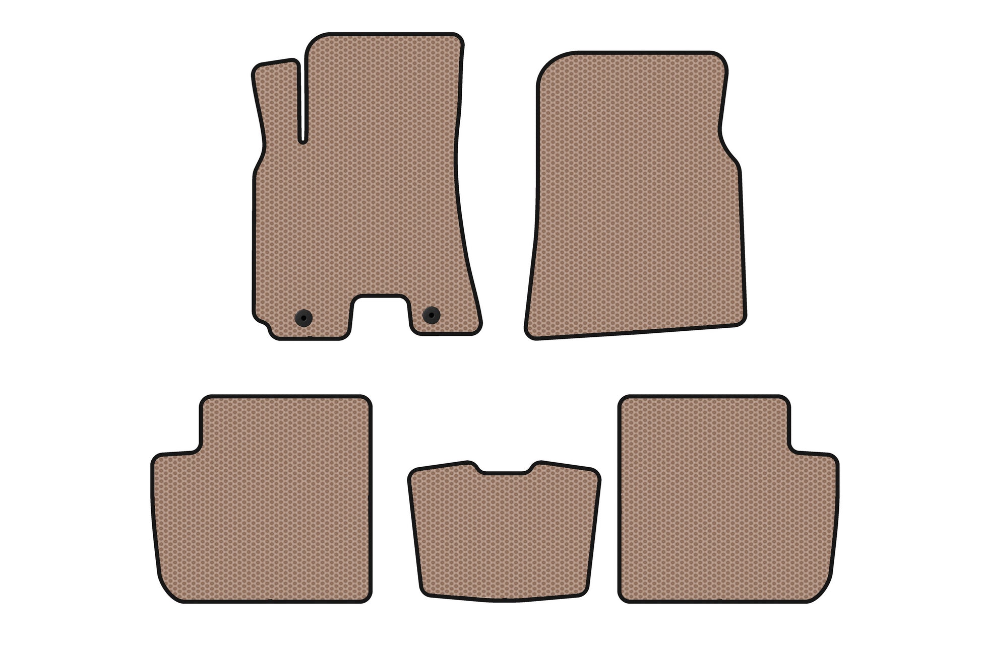 Rubber Floor Mats Carsuit (Beige) for Chery Tiggo 3 2005- - image 1