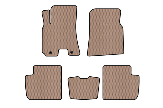Rubber Floor Mats Carsuit (Beige) for Chery Tiggo 3 2005- - image 1