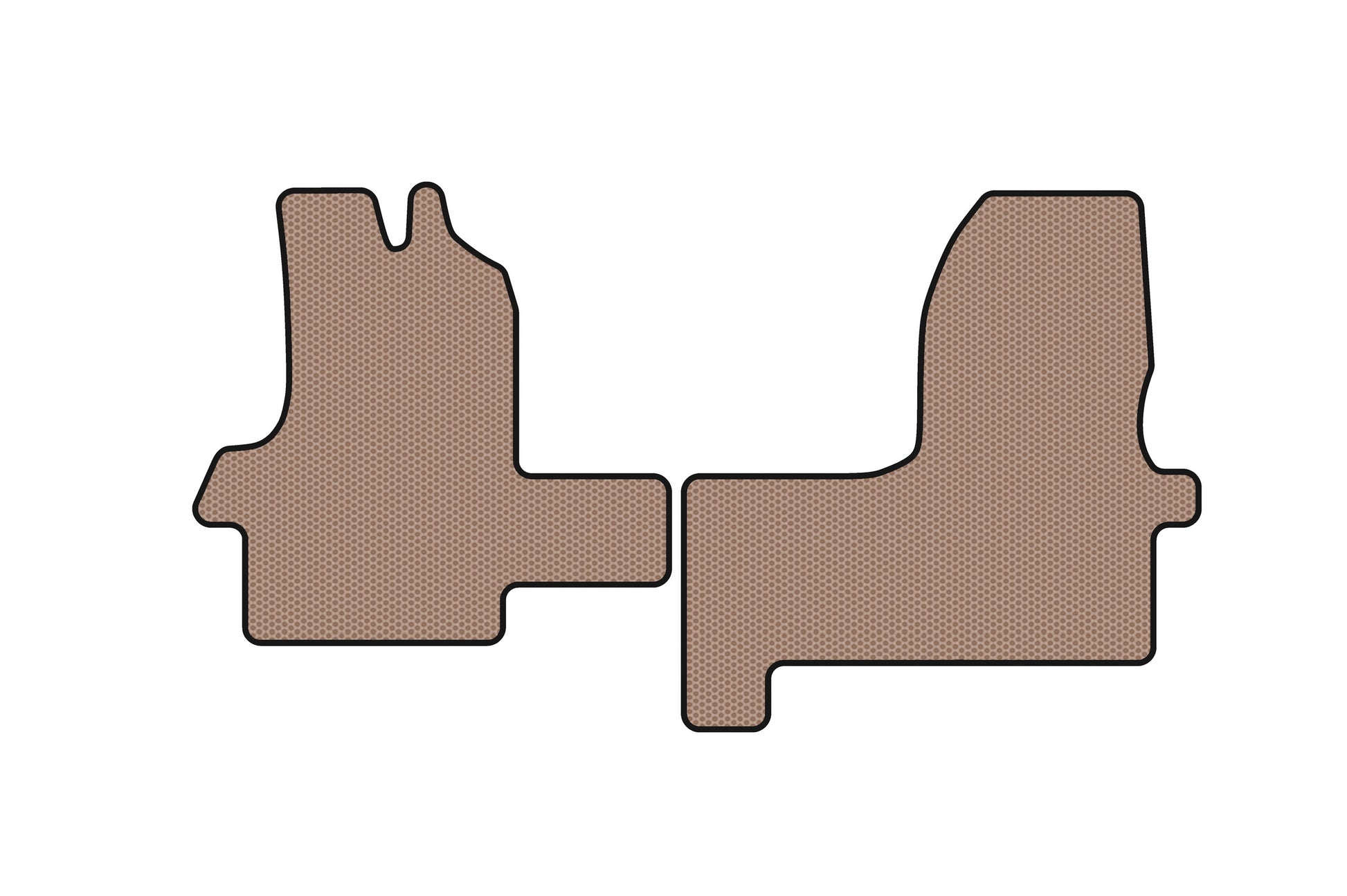 Rubber Floor Mats Carsuit (Beige) for Iveco Daily 1999-2006 - image 1