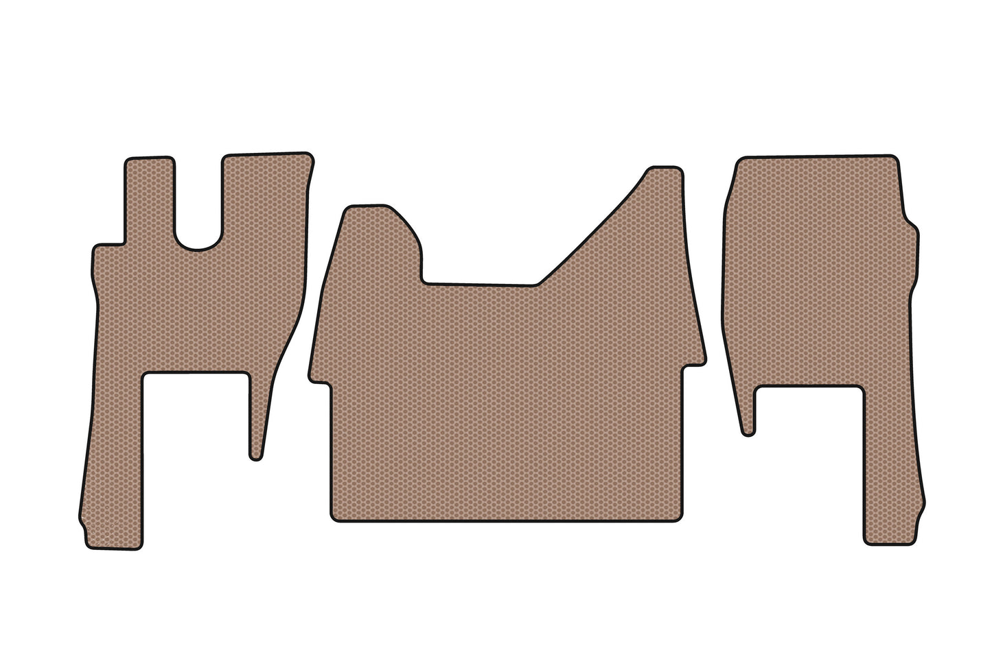 Rubber Floor Mats Carsuit (Beige) for Ford F-MAX 2018-2023 - image 1