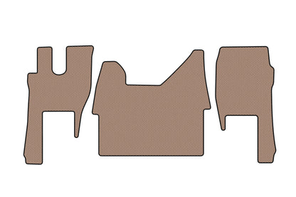 Rubber Floor Mats Carsuit (Beige) for Ford F-MAX 2018-2023 - image 1