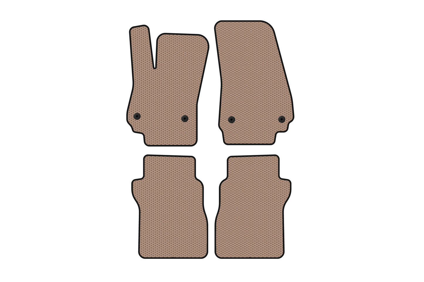Rubber floor mats Carsuit (SD, beige) for Lincoln Continental 2016-2020 - image 1