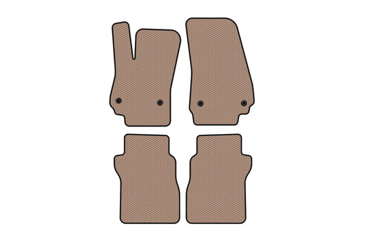 Rubber floor mats Carsuit (SD, beige) for Lincoln Continental 2016-2020 - image 1