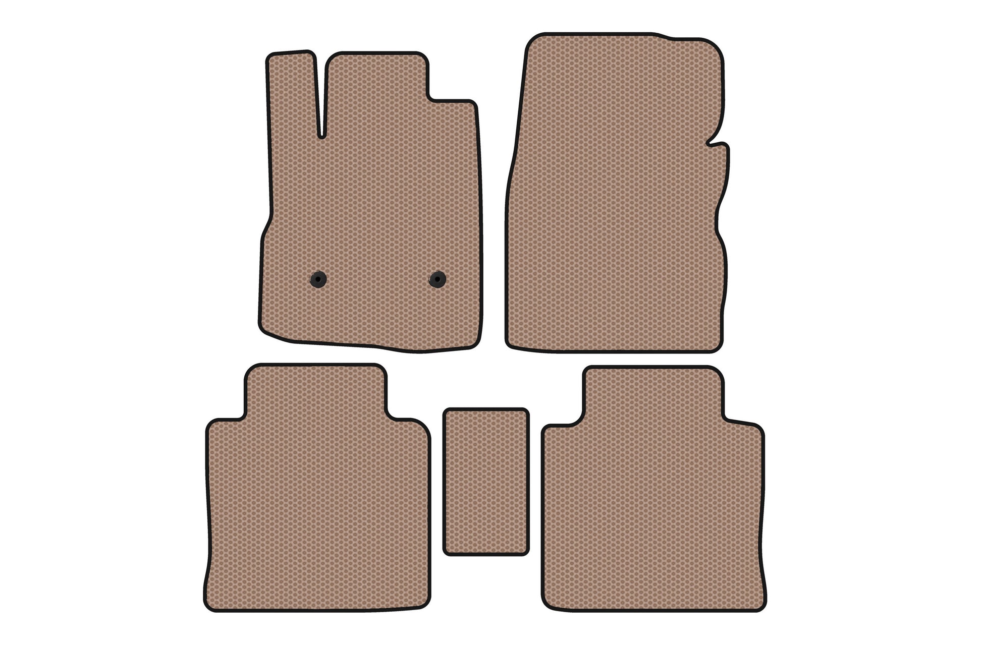 Rubber floor mats Carsuit (2009-2015, beige) for Chevrolet Equinox 2009-2016 - image 1