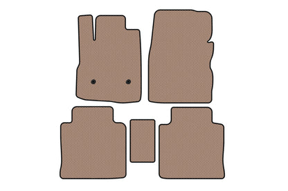 Rubber floor mats Carsuit (2009-2015, beige) for Chevrolet Equinox 2009-2016 - image 1