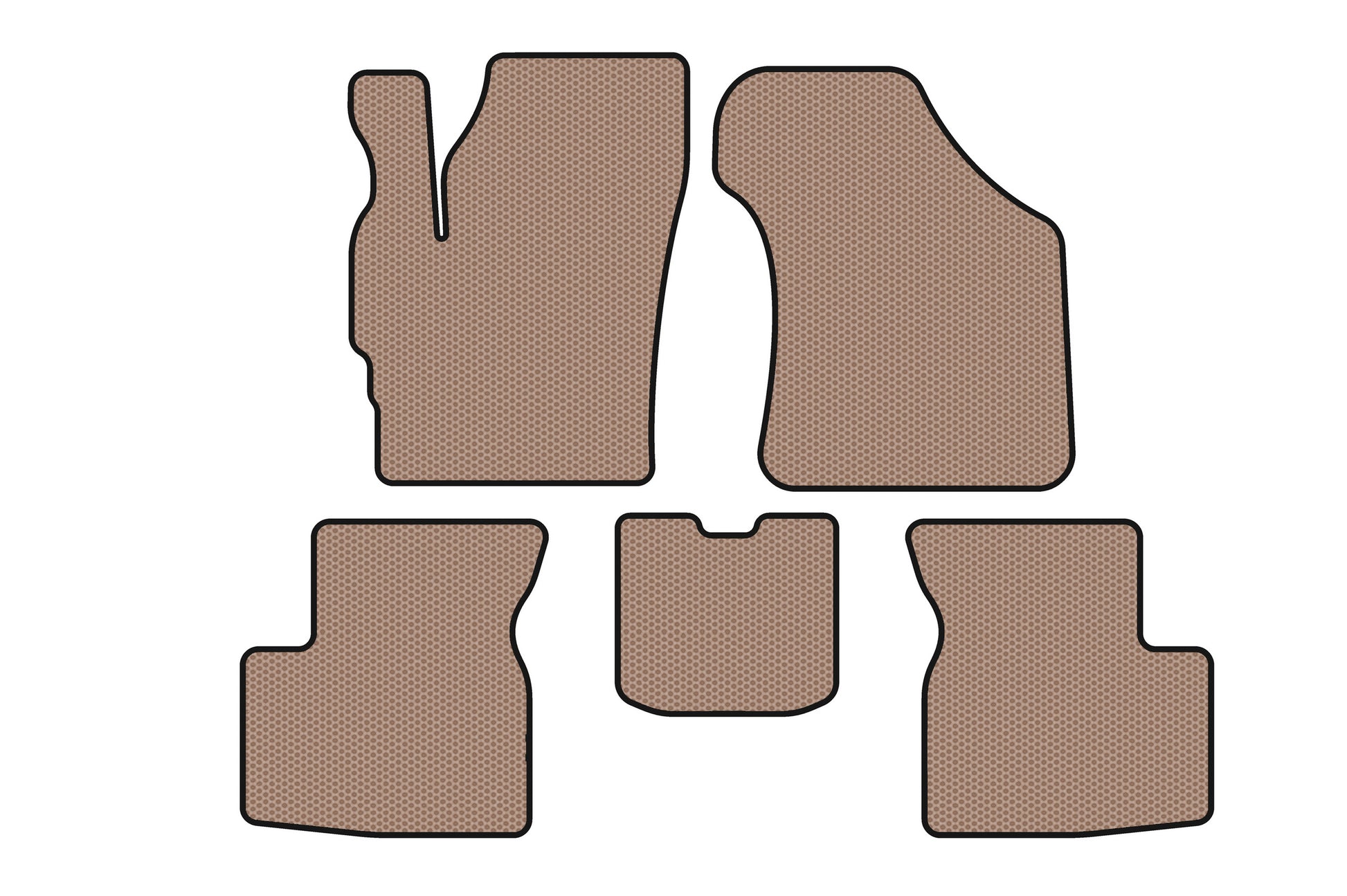 Rubber Floor Mats Carsuit (Beige) for Chery QQ 2003-2022 - image 1