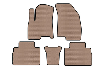 Rubber Floor Mats Carsuit (Beige) for Chery Tiggo 8 2017- - image 1