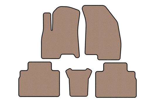 Rubber Floor Mats Carsuit (Beige) for Chery Tiggo 8 2017- - image 1