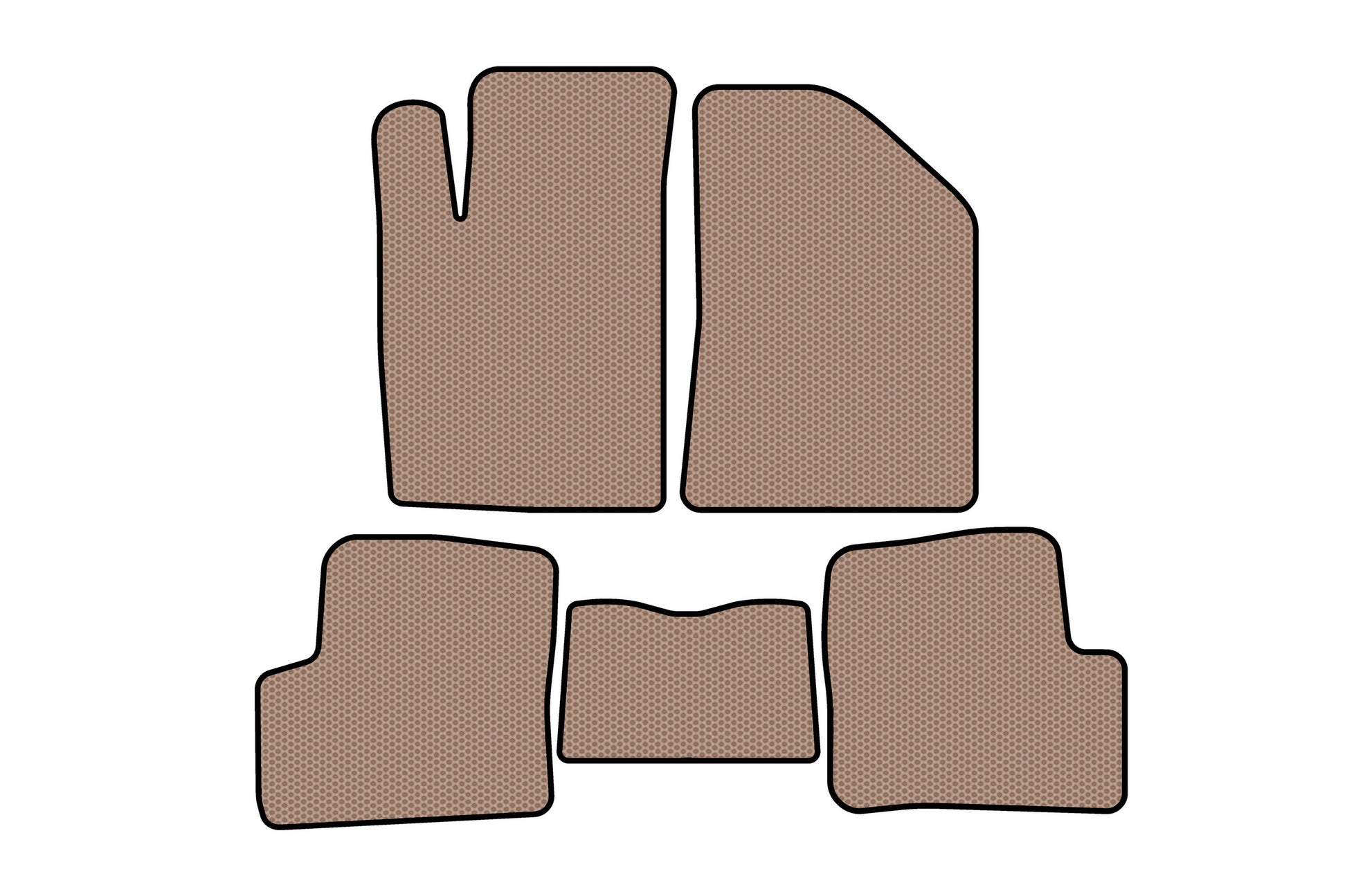 Rubber Floor Mats Carsuit (Beige) for Geely FC 2006-2011 - image 1