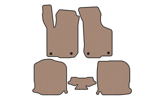 Rubber floor mats Carsuit (HB, 3-door, beige) for Audi A3 1996-2003 - image 1