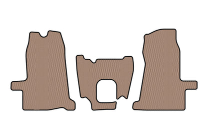 Rubber floor mats Carsuit (2000-2006, 1+1, manual, beige) for Ford Transit 2000-2014 - image 1