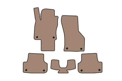 Rubber floor mats Carsuit (for E-tron, Sportback, beige) for Audi A3 2012-2020 - image 1