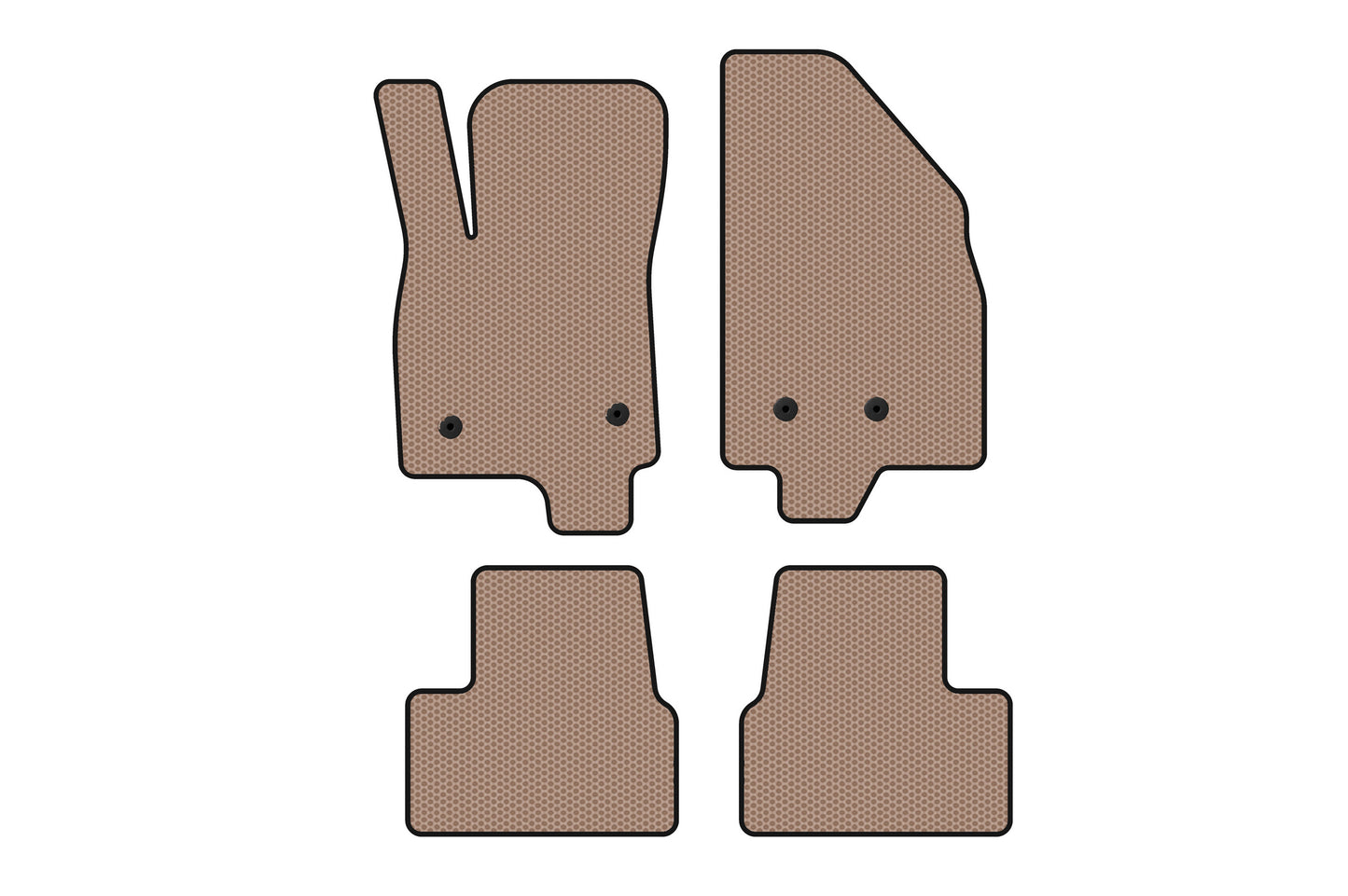Rubber Floor Mats Carsuit (Beige) for Chevrolet Volt 2016-2019 - image 1