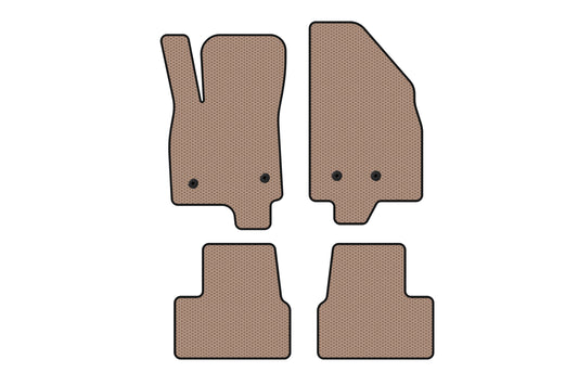 Rubber Floor Mats Carsuit (Beige) for Chevrolet Volt 2016-2019 - image 1