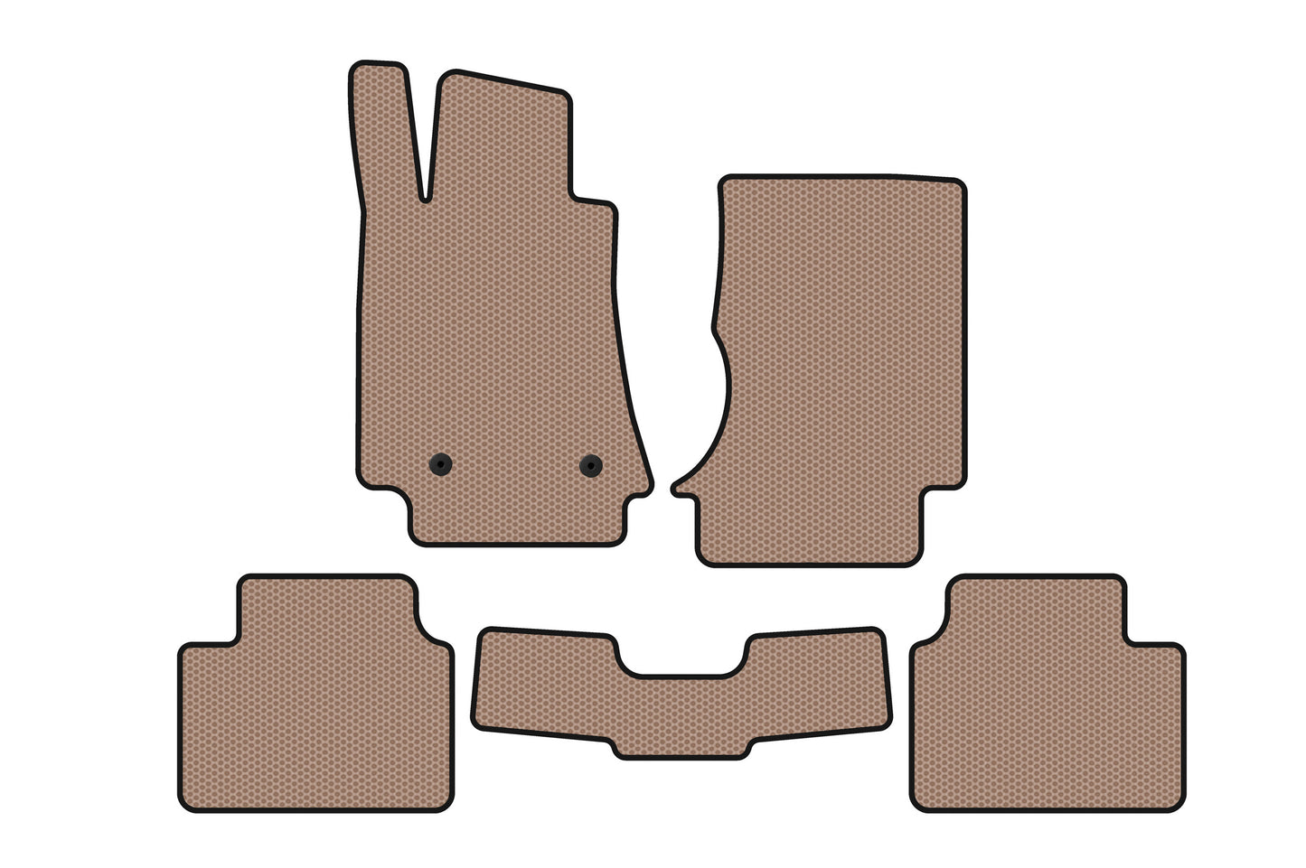 Rubber Floor Mats Carsuit (Beige) for Alfa Romeo Giulia 2016-2022 - image 1
