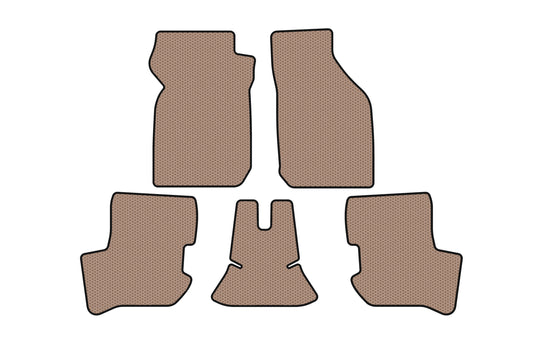 Rubber Floor Mats Carsuit (HB, Beige) for Ford Ka 1996-2008 - image 1